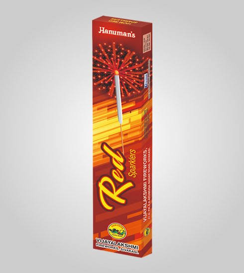 10 cm sparklers - red - 1 box
