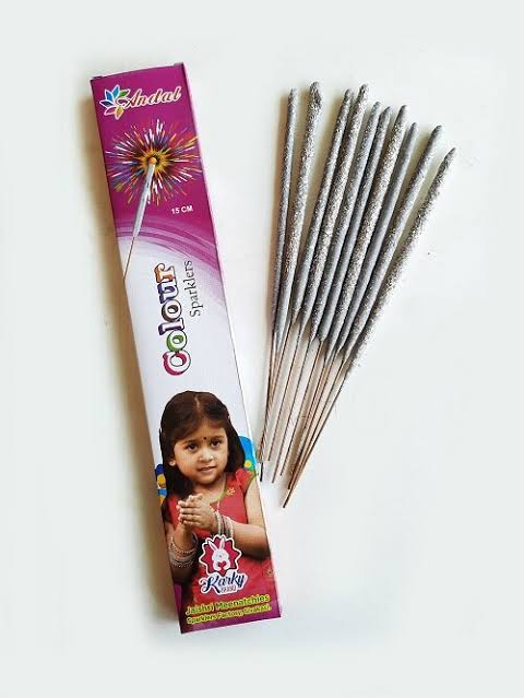 12 cm sparklers - colour - 1 box
