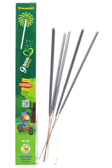30 cm sparklers - green - 1 box