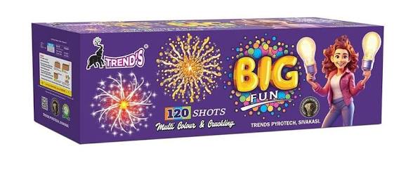 120 shot multicolour - 1 cake